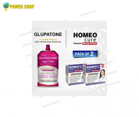 Glupatone Whitening Emulsion With Homeo Cure Cream 2 In 1 